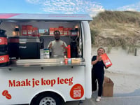 De koffiekar van FUCO Roasters met Dave en Margo